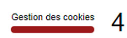 Gestion des cookies